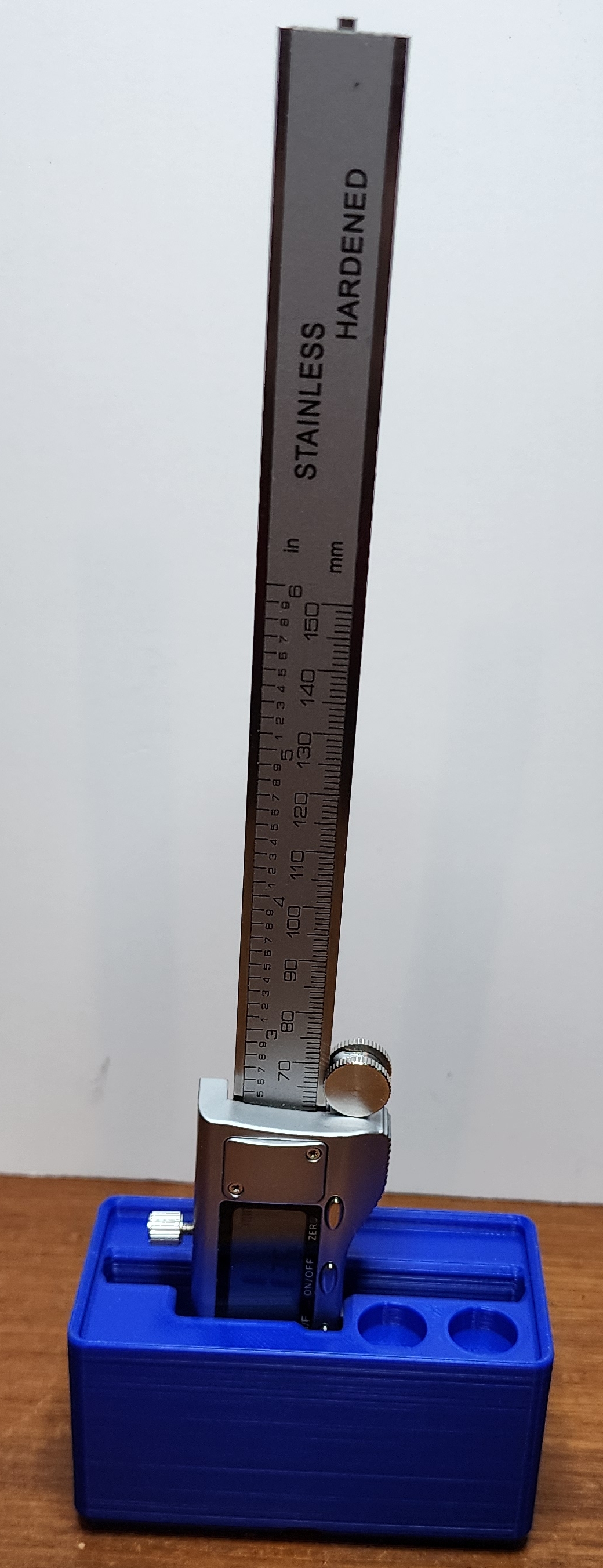 Gridfinity Caliper Holder (with customizing insert) by Tekjock