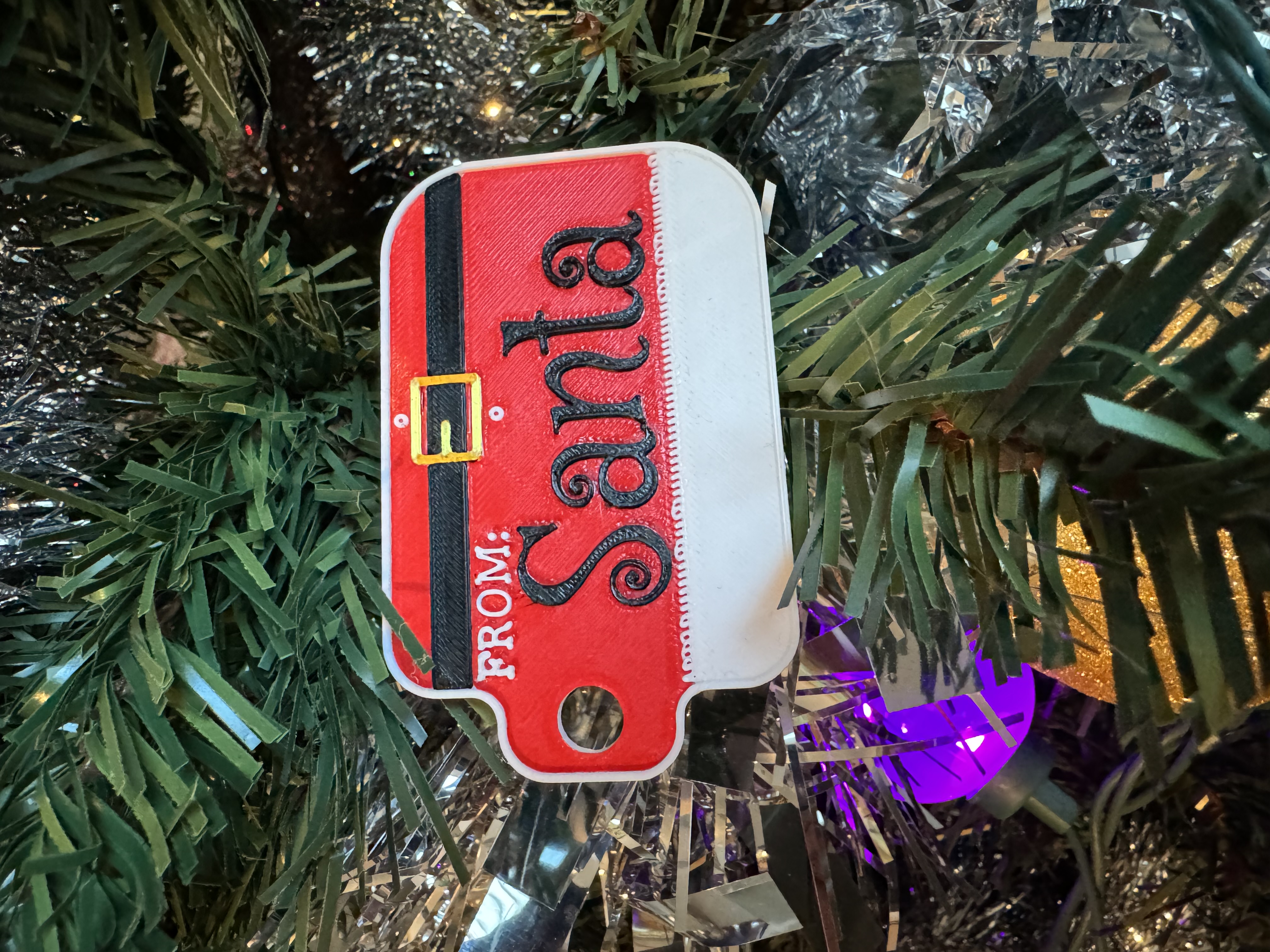 From Santa Gift Tag for Gifts and Presents
