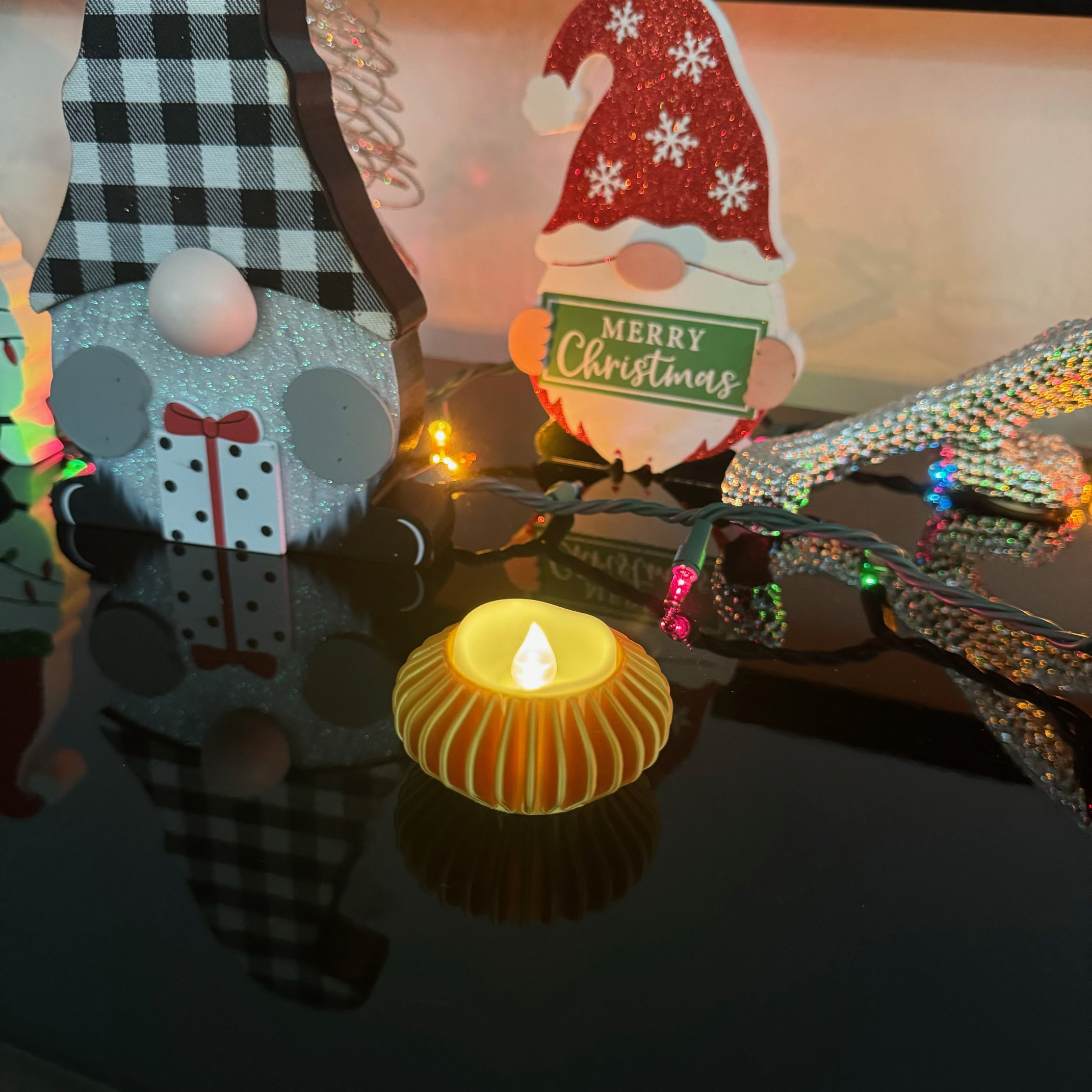 Tea Light Holders - Modern Cute Holiday Christmas by 4D Maker Lab ...