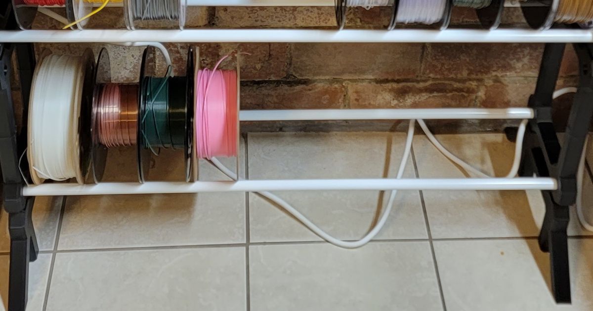 Filament Spool Rack - Stackable - Glueless by ihateu3, Download free STL  model