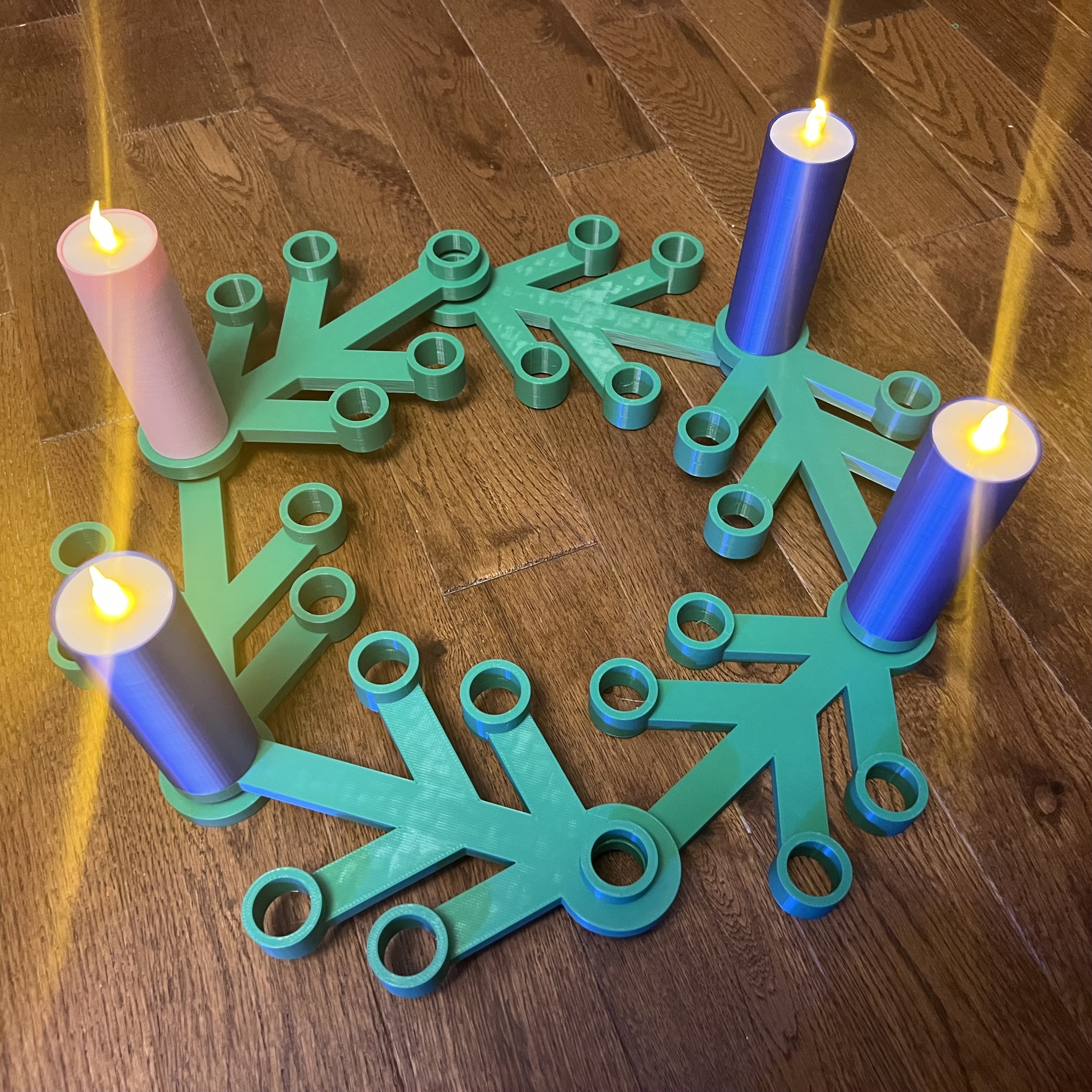 Advent Candles for Lego Wreath