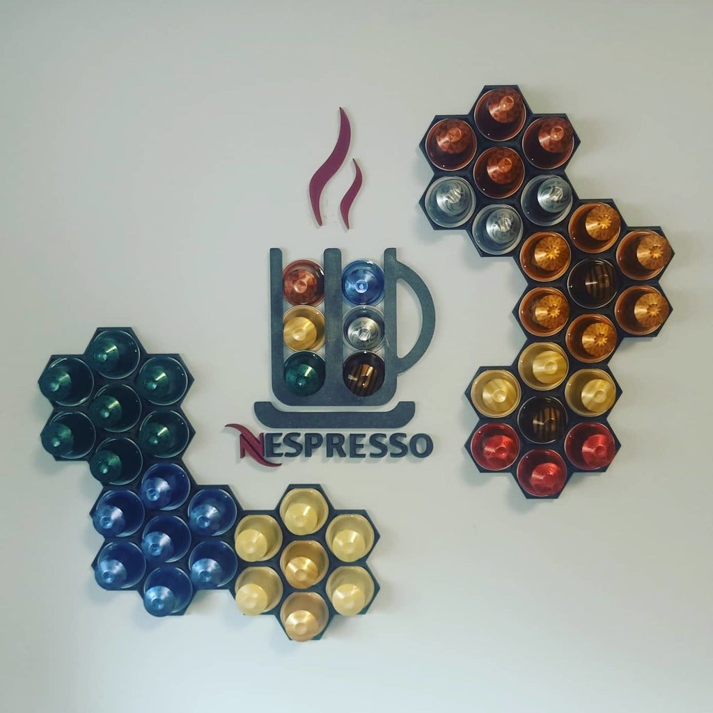 Nespresso logo cup capsule dispenser - multi remix