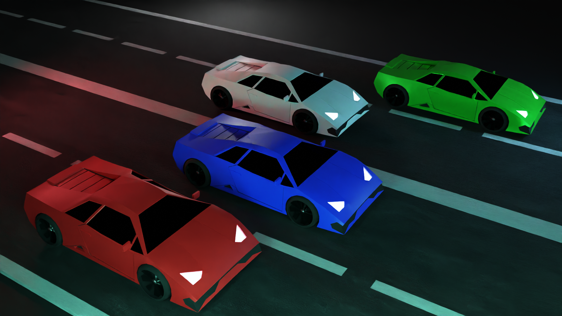 Lamborghini Low Poly
