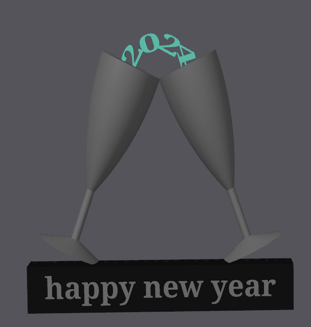 New year 2024 by Luka 3D Download free STL model