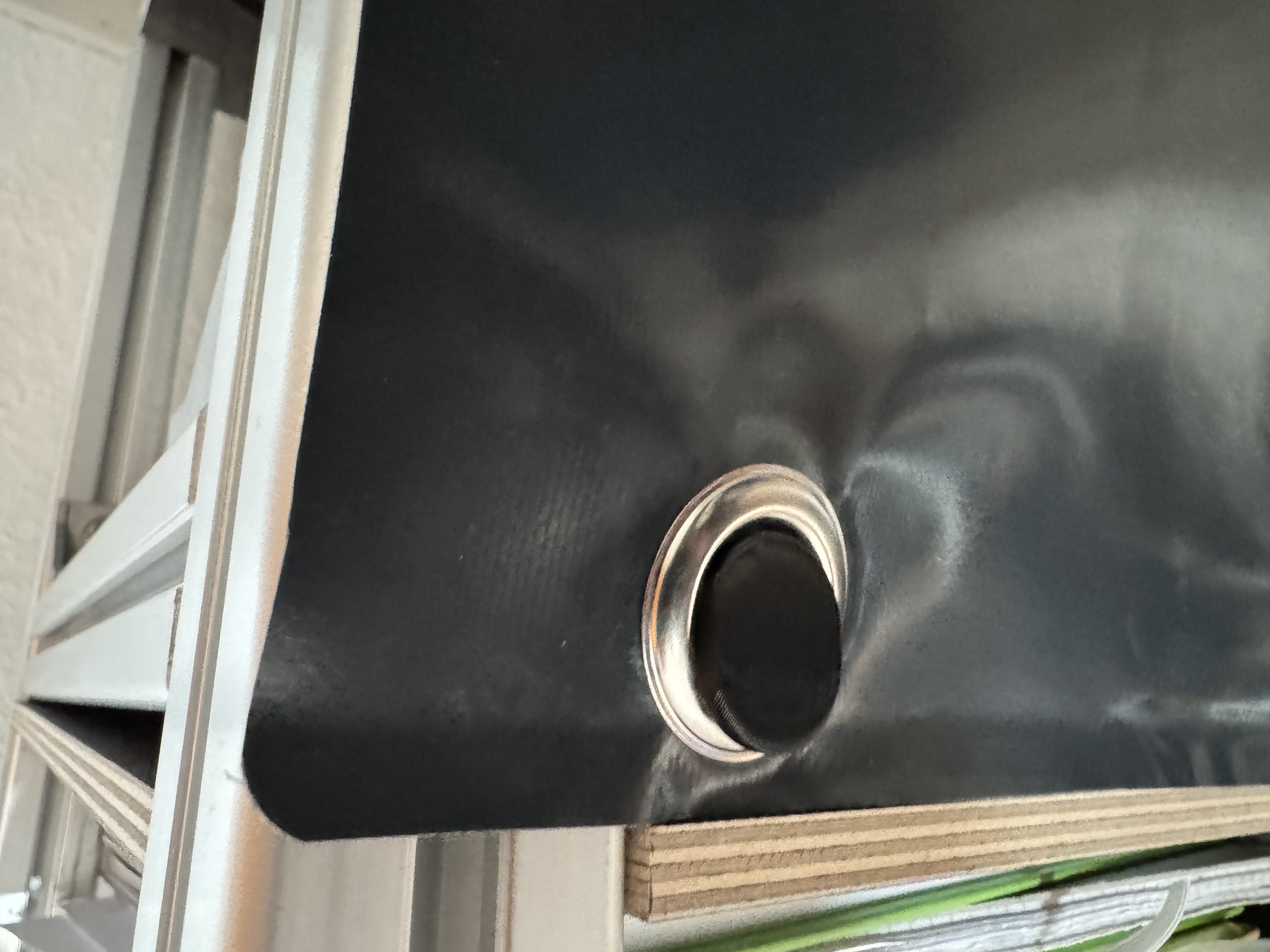 Curtain hook Bosch aluminum profile 40x40 - Gardinenhaken Bosch Aluminium Profil