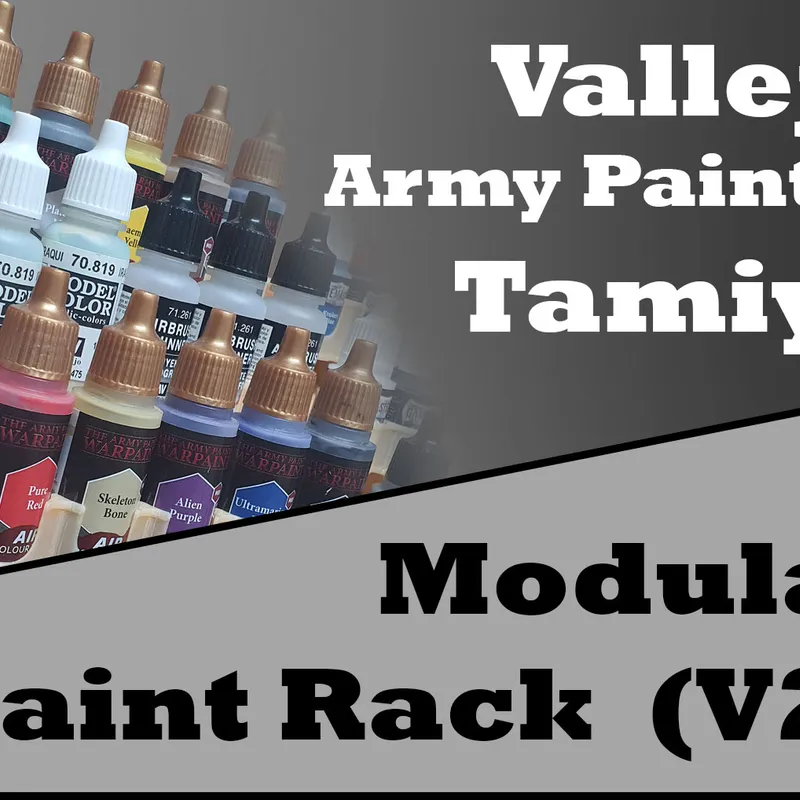 Upgraded Modular Paint Rack/Shelf by Warlogh