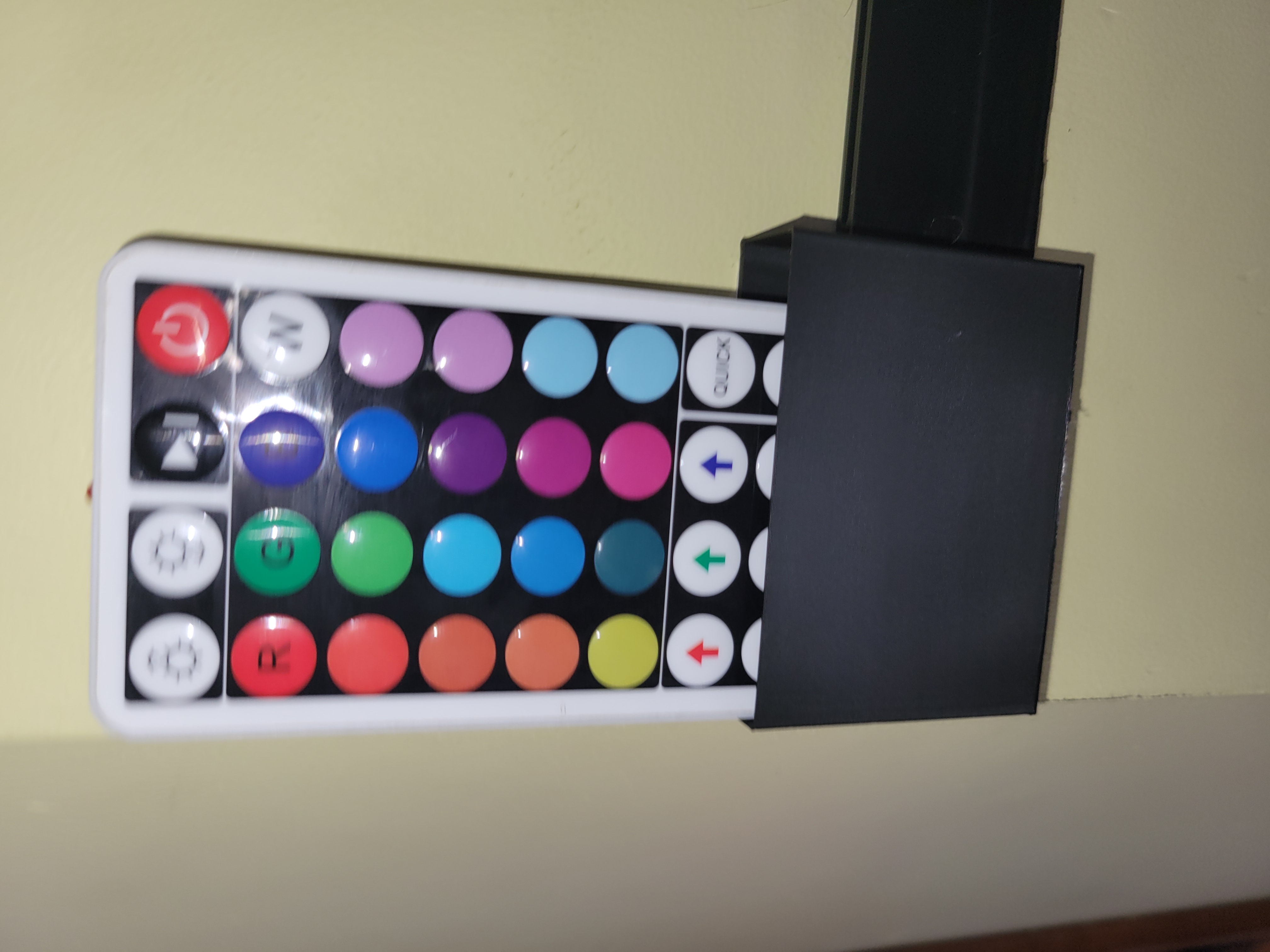 wall mounted led remote holder