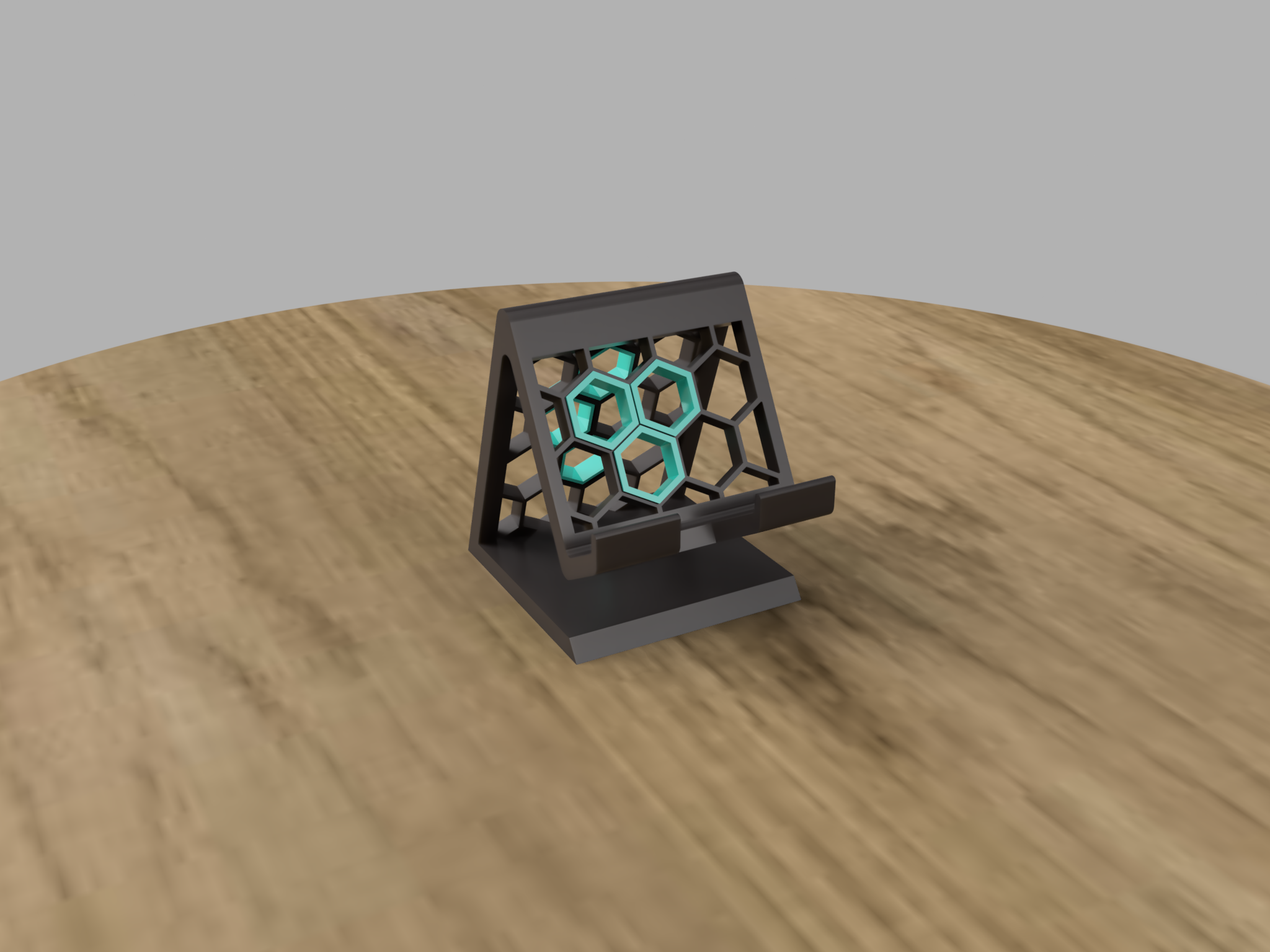 Hexagonal phone stand inserts
