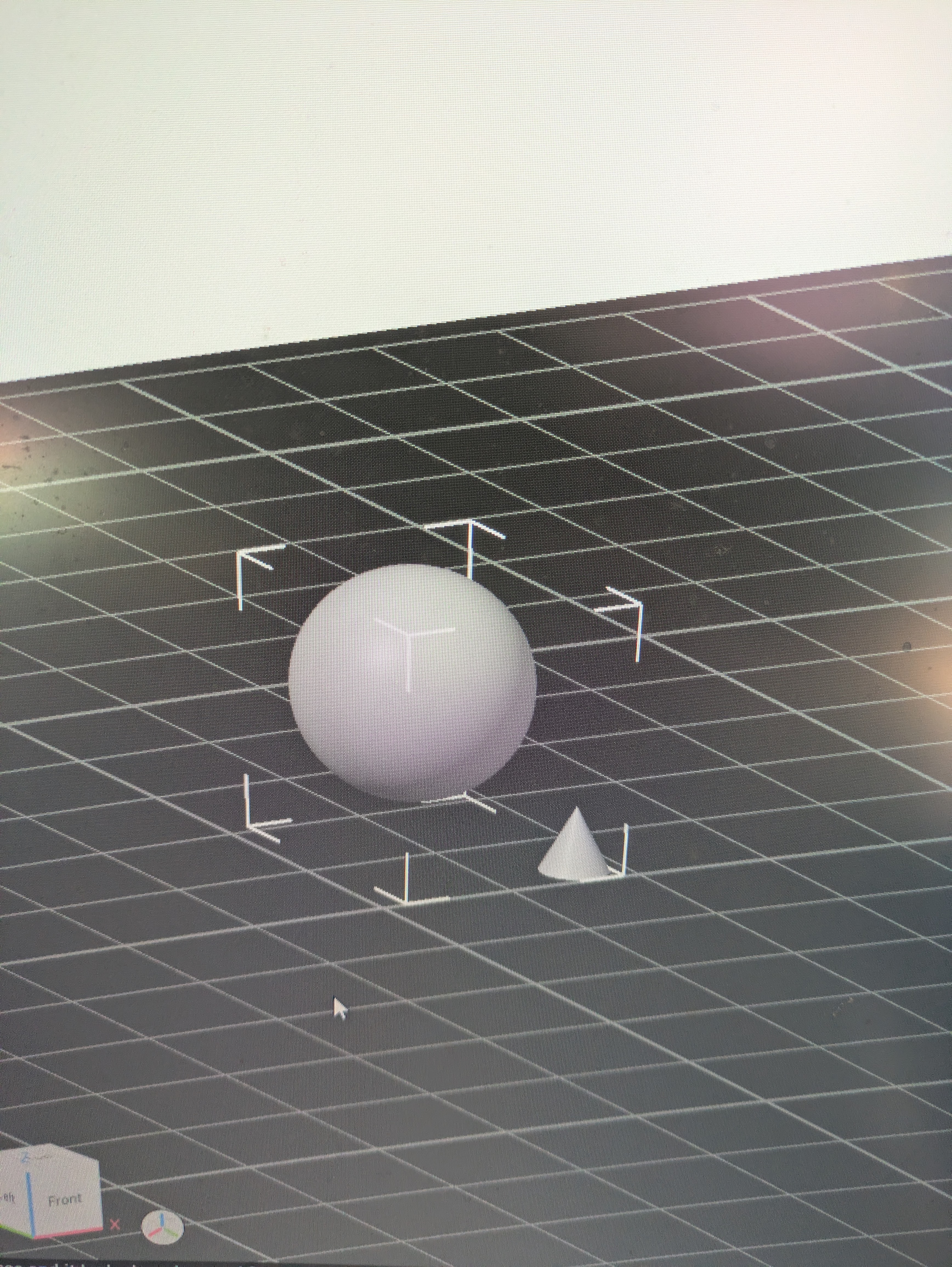 A printable ball or marble for use in projects