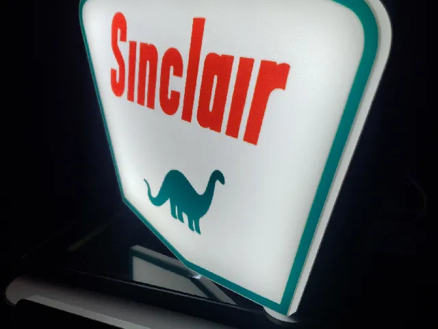 Sinclair Gas Sign Lightbox
