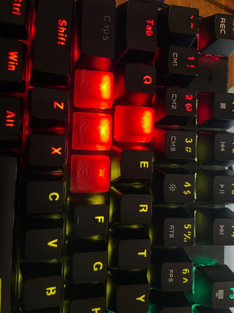 WASD Cherry MX keycaps by CKG35 Download free STL model