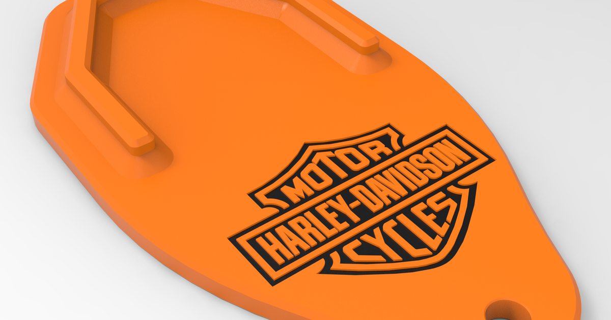 Harley Davidson Kickstand Pad by Ken226 | Download free STL model ...