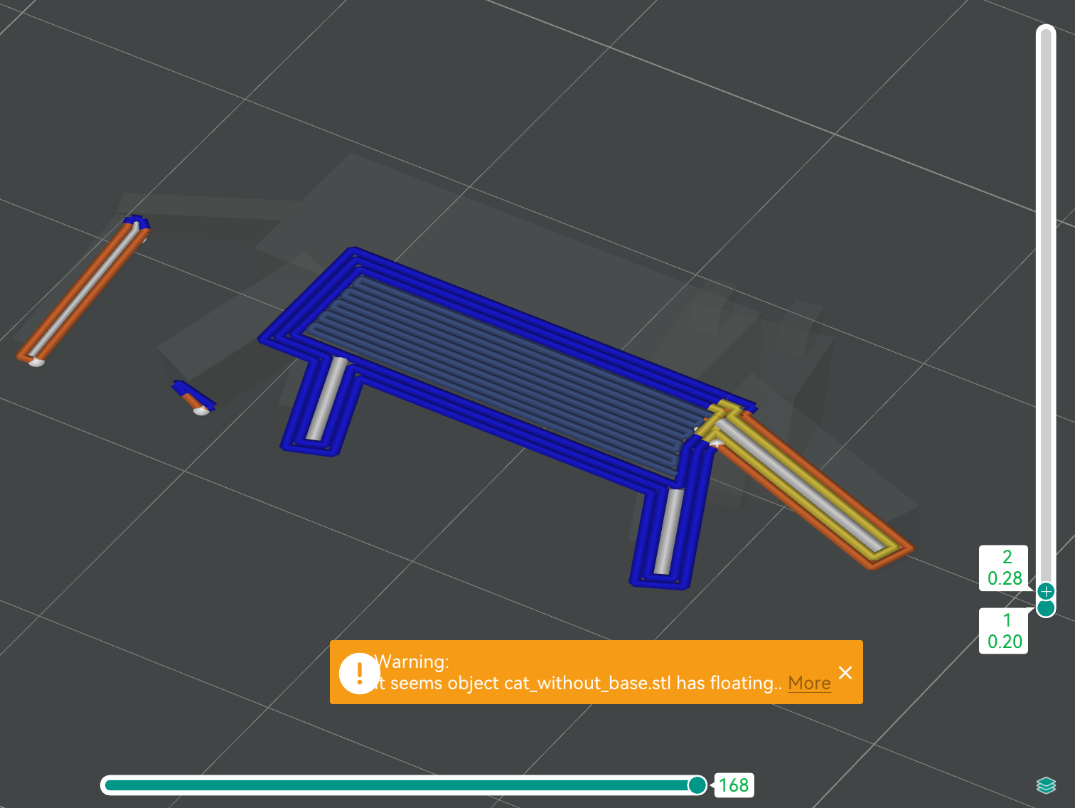 Miniatura 3 do modelo 3D minecraft cat first layer fix
