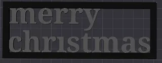 Merry christmas sign