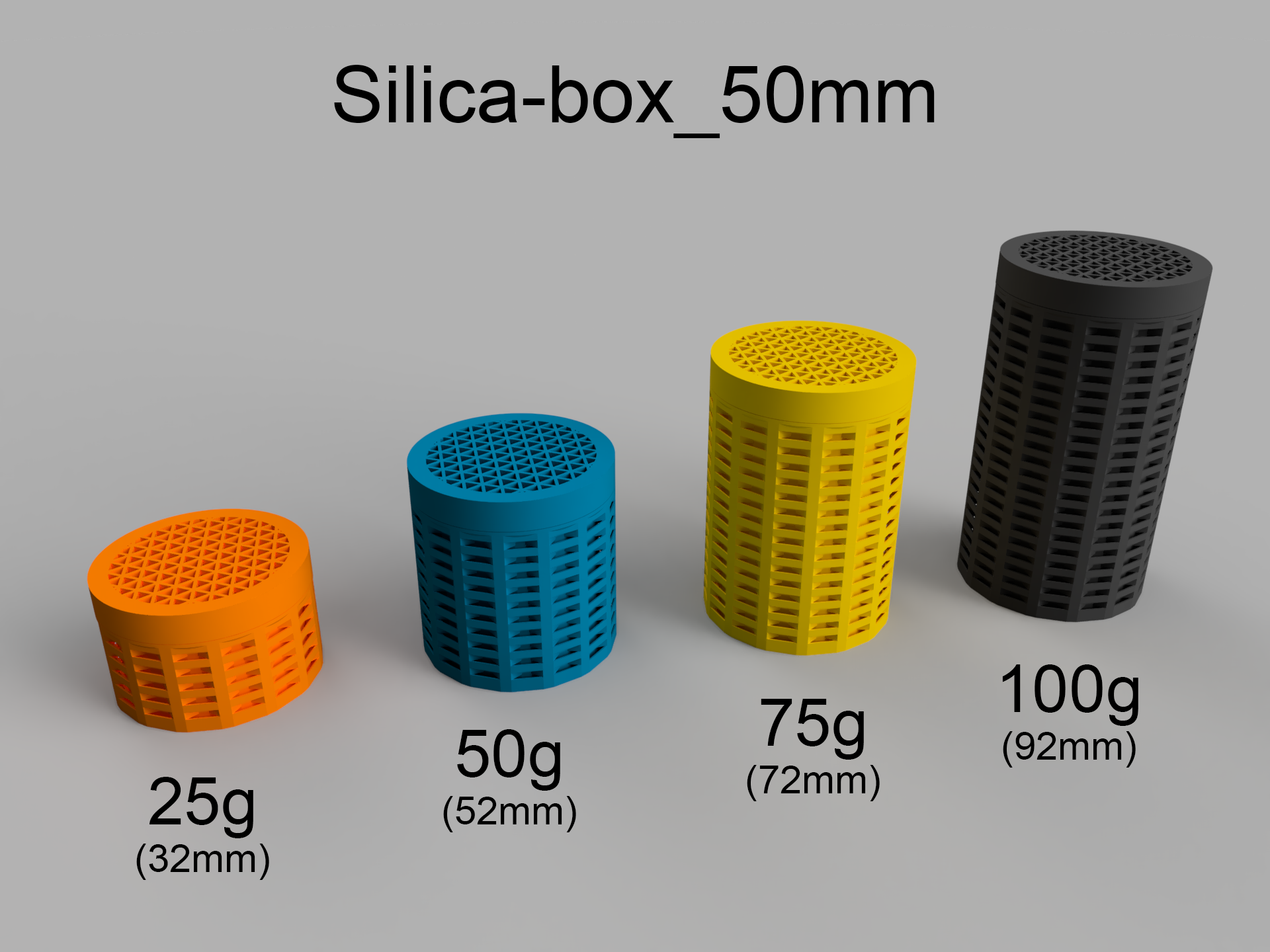 Silica-Gel-box (spool-container, optimized for super fast print) von 3D ...