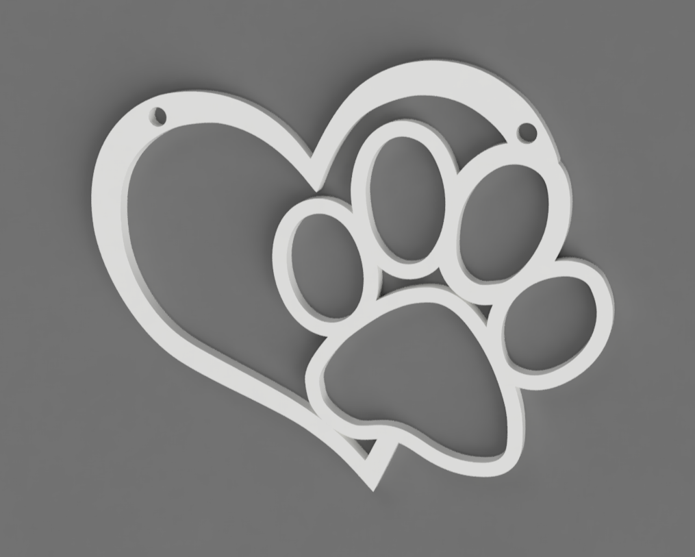 Dog Love Pendant V2 by NoWayOut1980 Download free STL model
