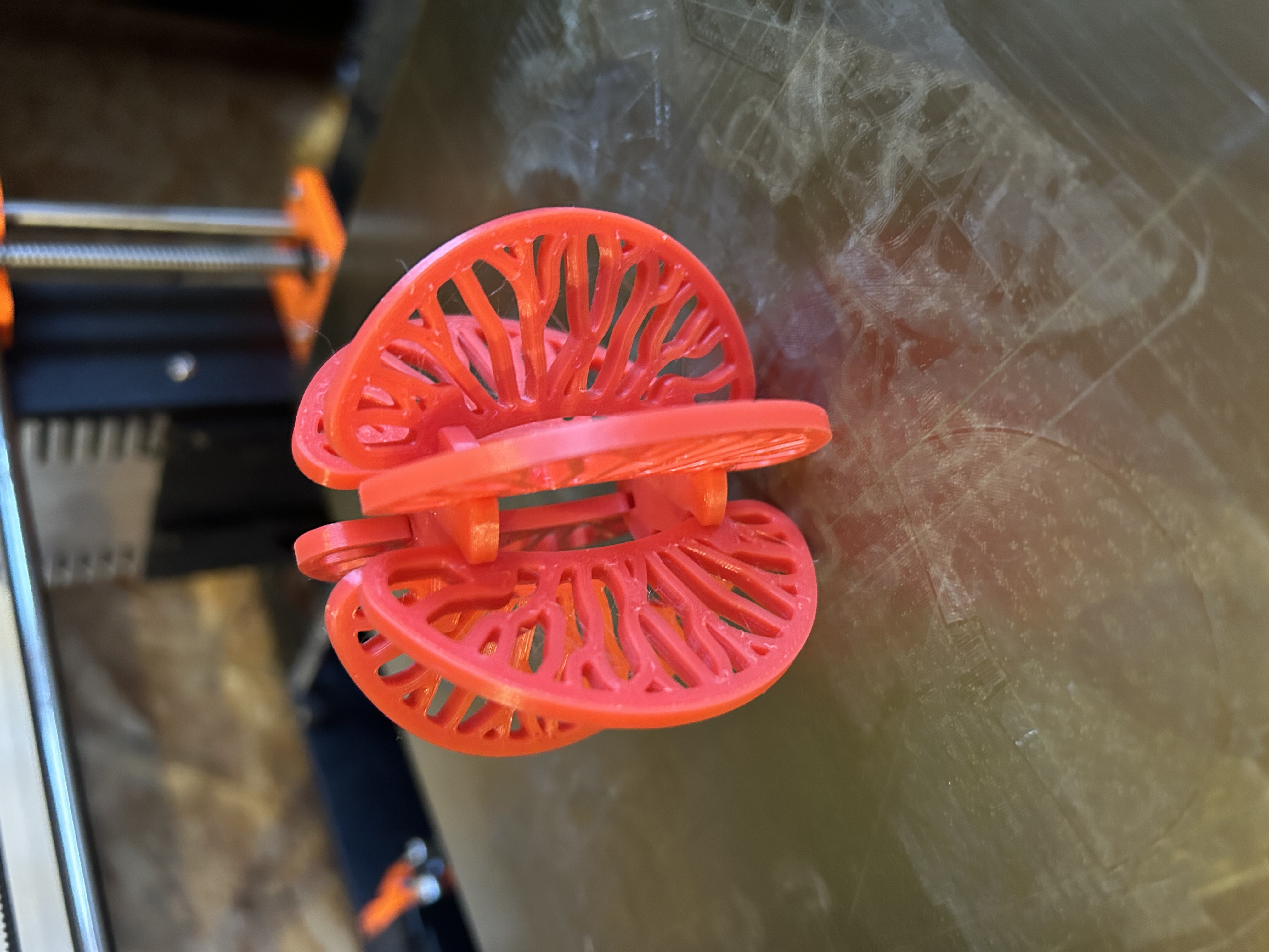 Orange christmas ornament