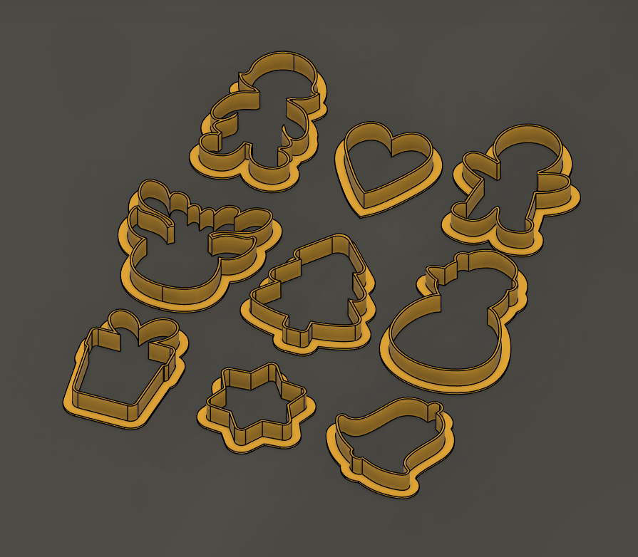 collection of classic Christmas cookie cutters