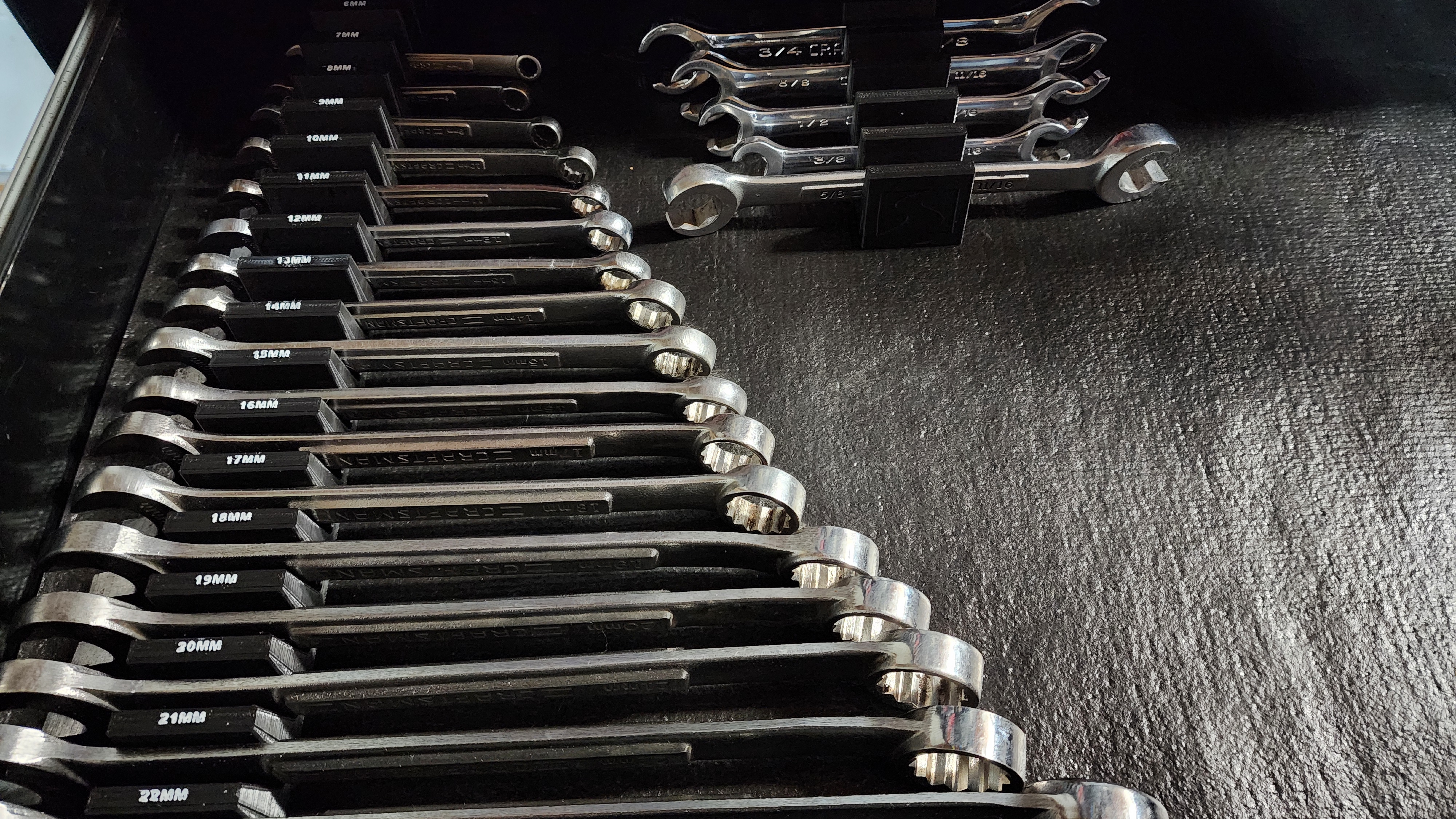 Marked Modular Magnetic Wrench Holders