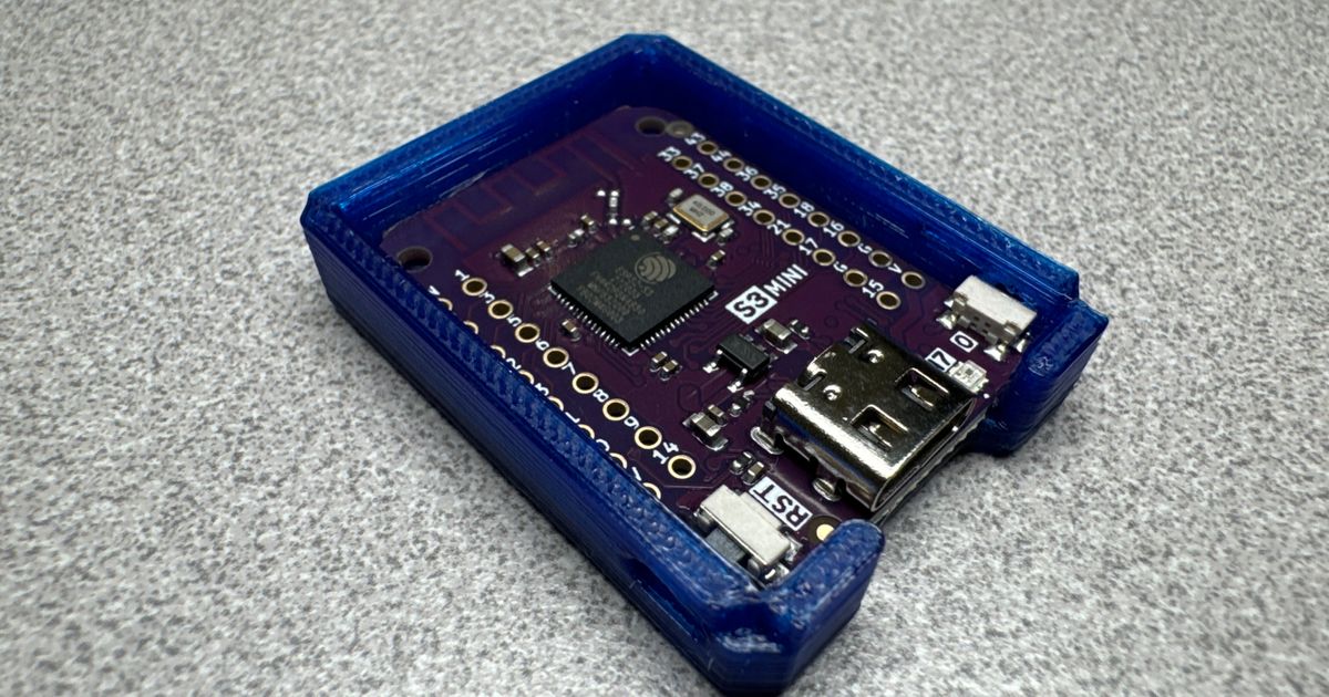 Lolin ESP32 S3 Mini Slim Case by Brom | Download free STL model ...