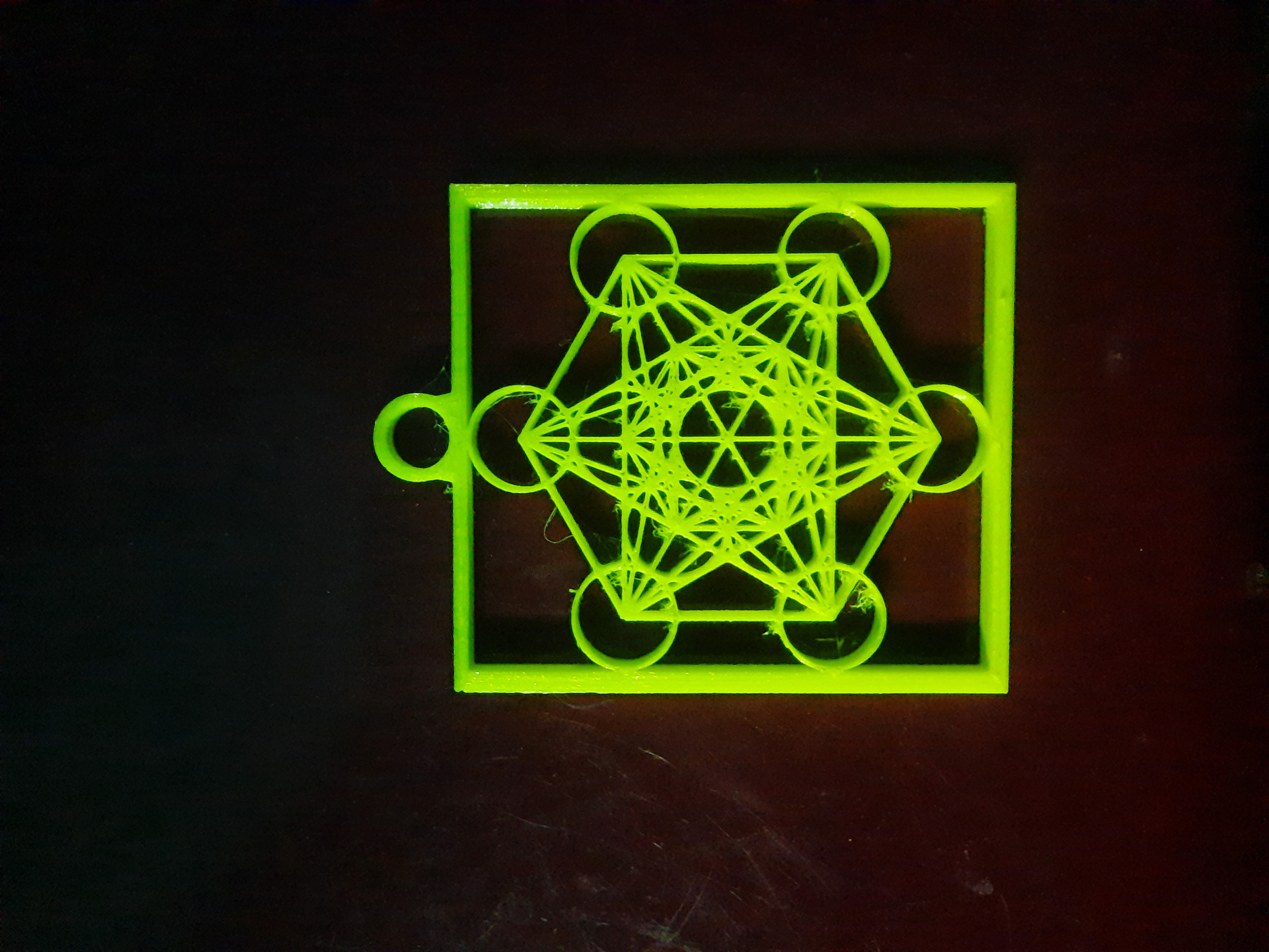 Metatron's Cube Multi-Purpose (Key Accessory/Chain, Locket, Pendant, Amulet, Room Decor)