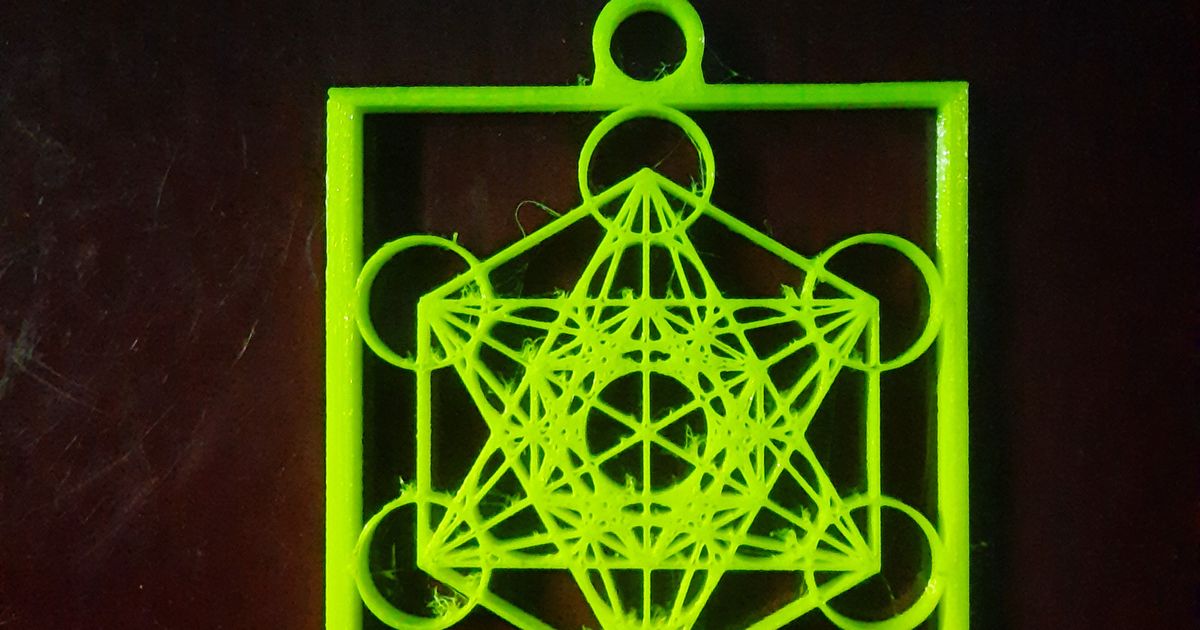 Metatron's Cube MultiPurpose (Key Accessory/Chain, Locket, Pendant