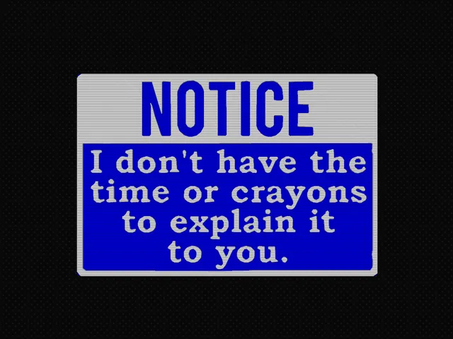 Out of crayon sign