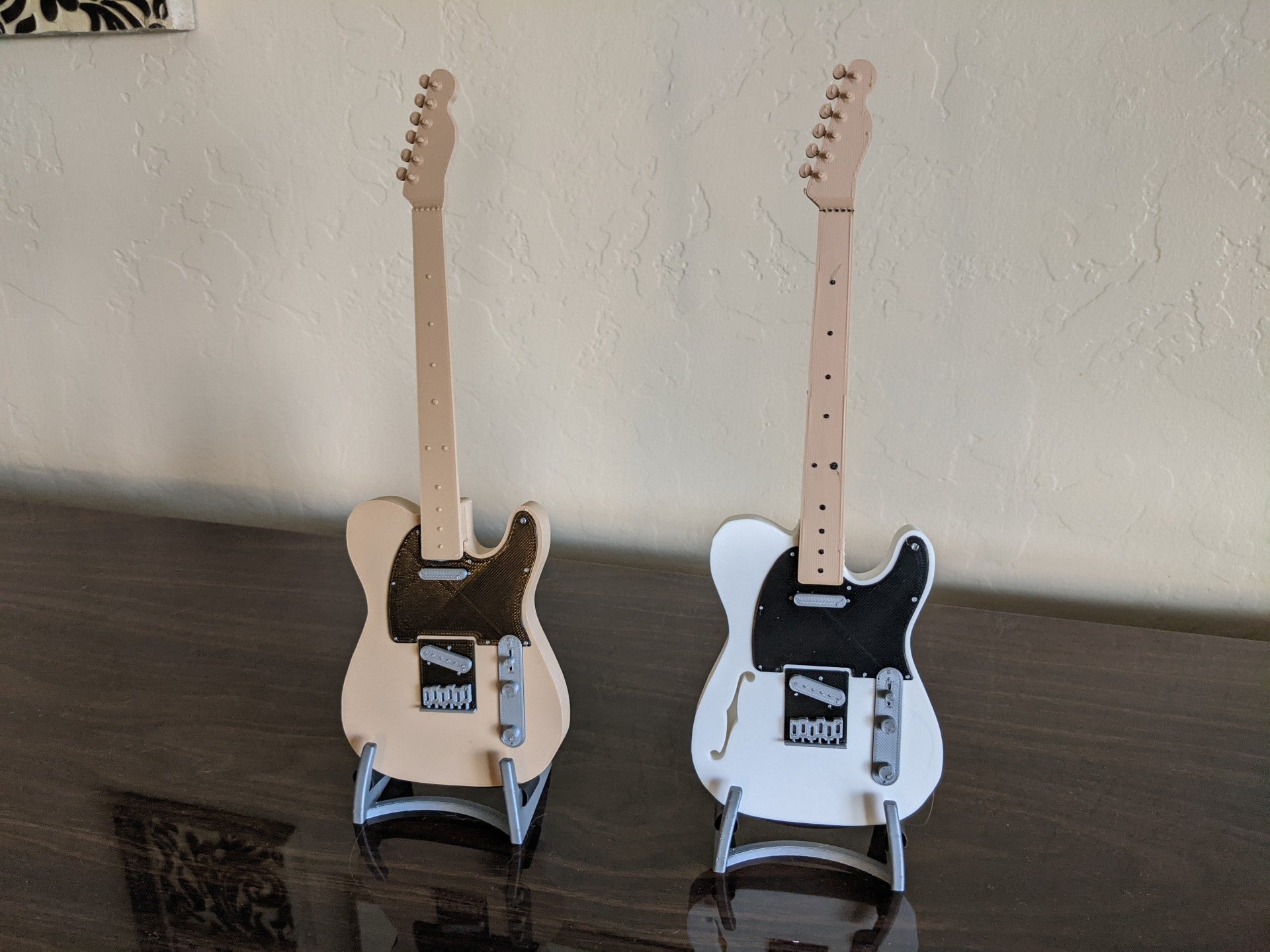 Telecaster Thinline Guitar and Stand by Qrome Download free STL model