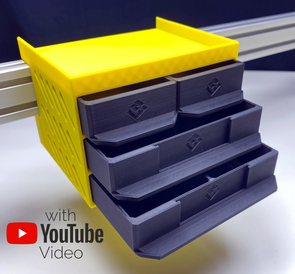 MT-SYSTEM Drawer Box M: Version 3xH1 (Schubladenbox Gr. M)