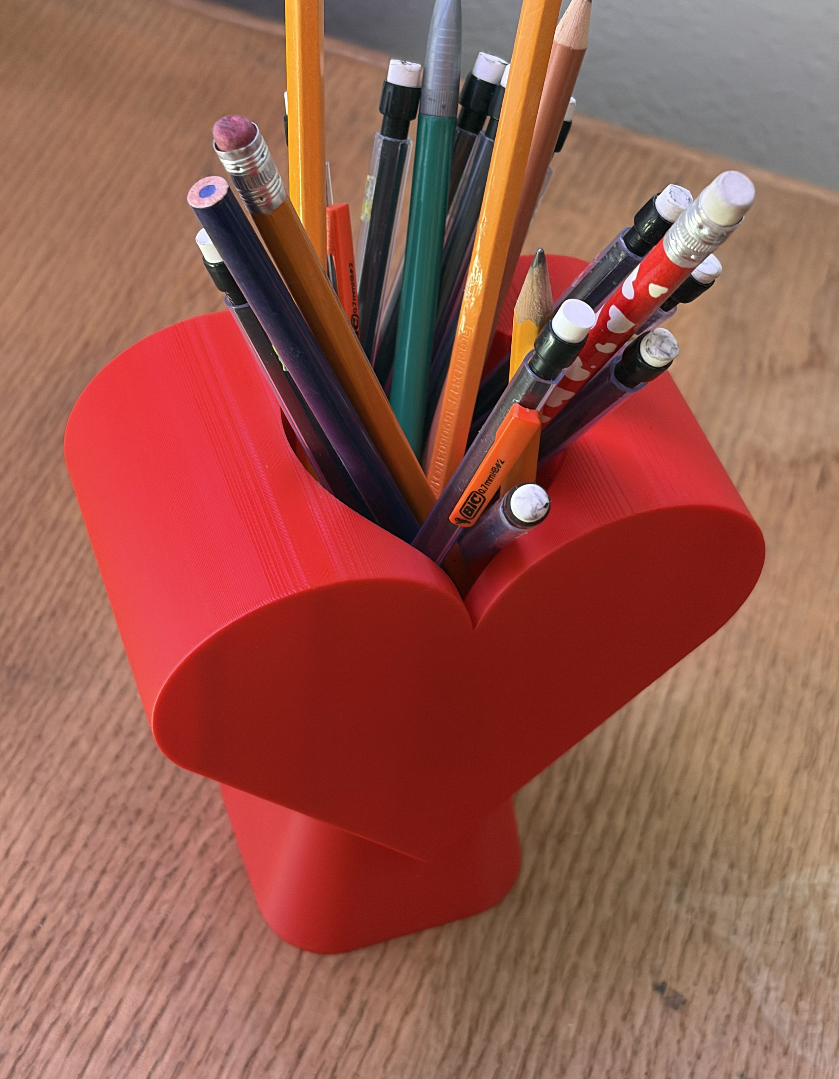 Valentine's Heart Pencil Holder
