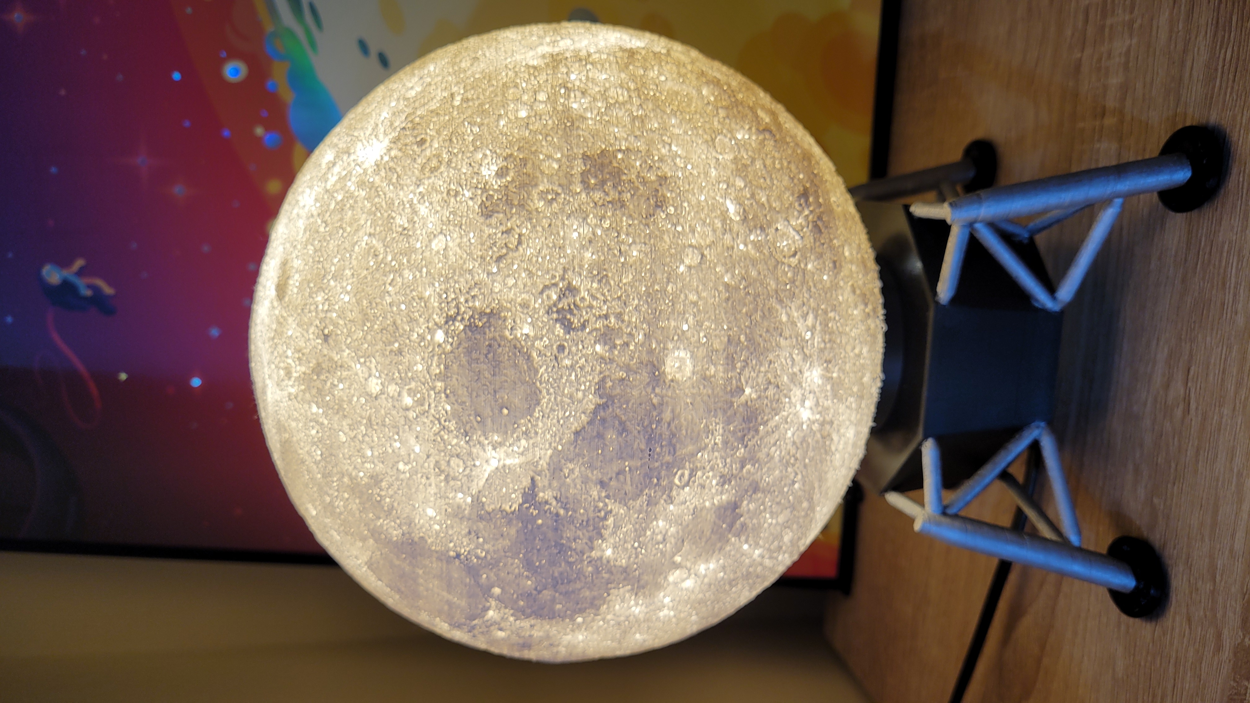 Lunar Lander Threaded Base for Moon Lamp