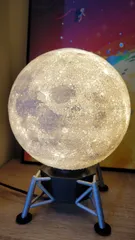 Designer Moon Lamp by Frank Deschner, Download free STL model