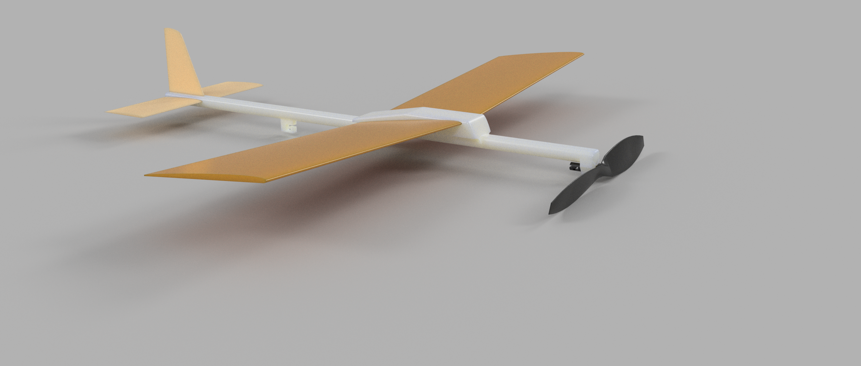 Rubber band powered plane