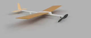 Rubber band powered plane