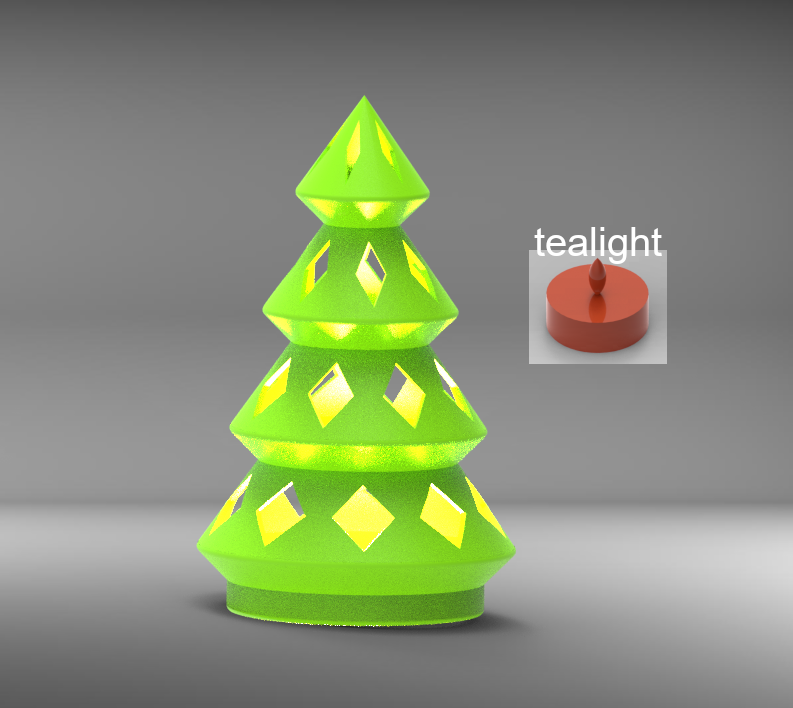 led tea light christmastree