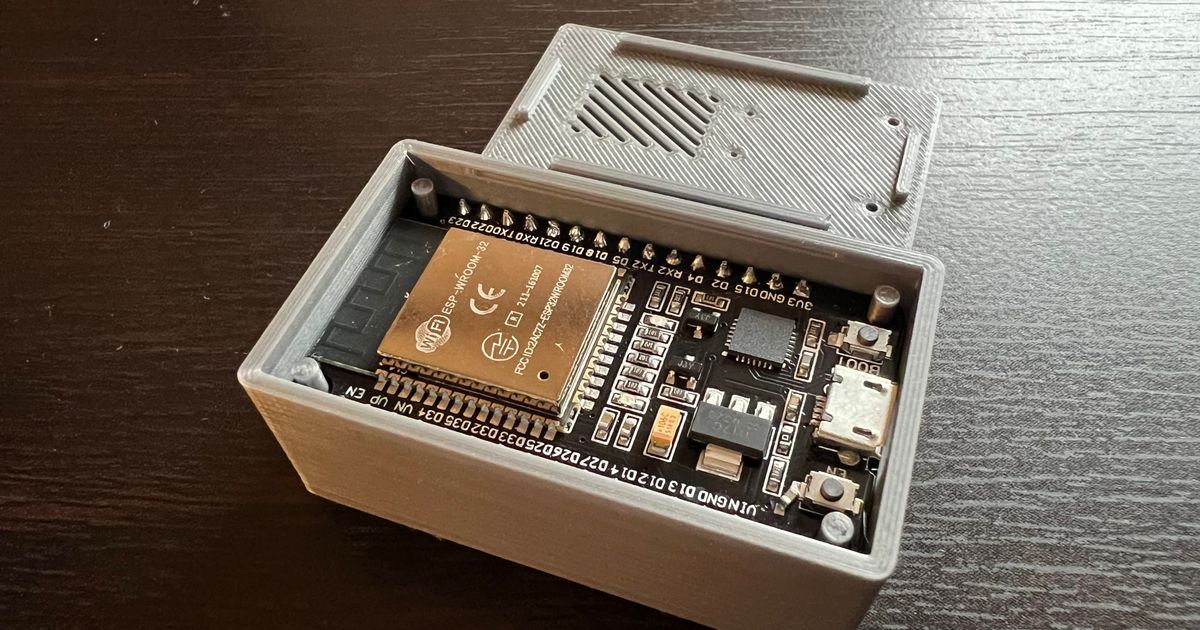 Esp Wroom 32 Esp32 Case By Tecknishen Download Free Stl Model