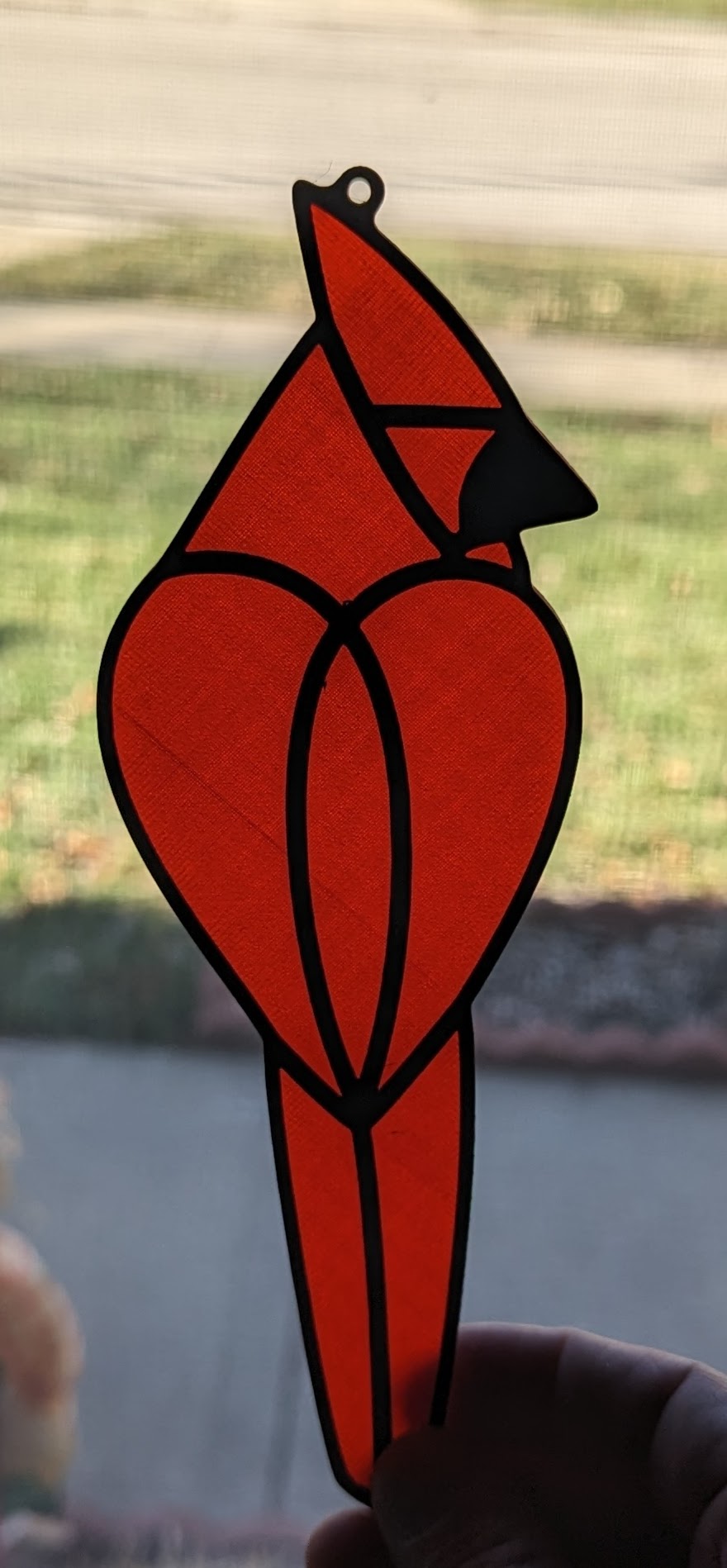 Cardinal Stained Glass Suncatcher Combined Remix par Derek