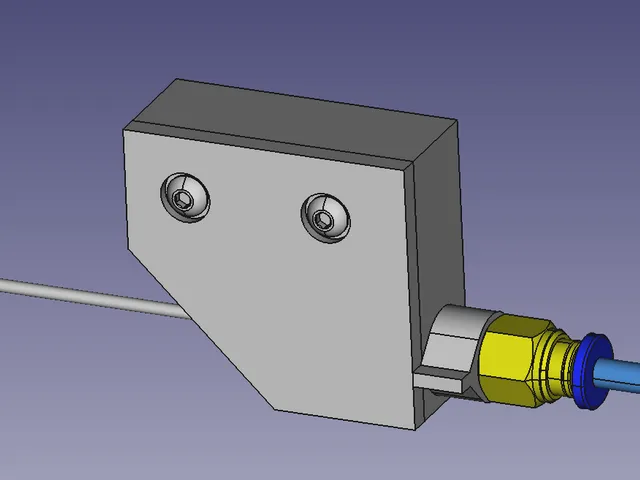 Filament Sensor to PTFE Tube Clamp for Kingroon KLP1