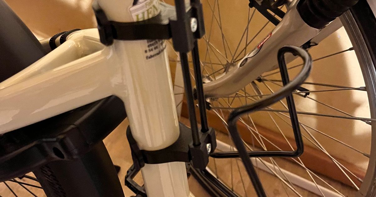 Bicycle Frame Mount by FuseFusion Download free STL model