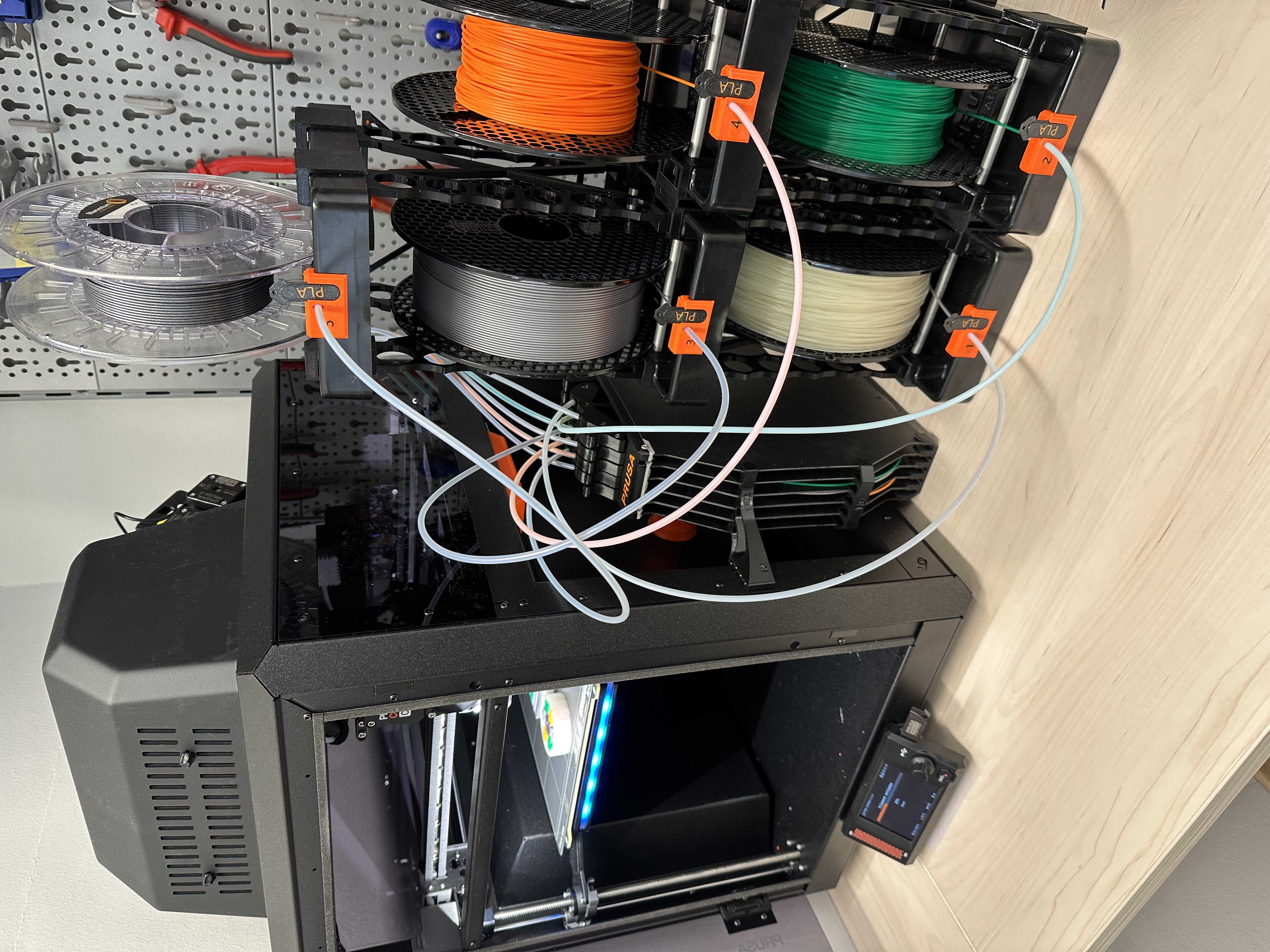 Spoolholder improvment for Prusa MultiMaterial MMU3