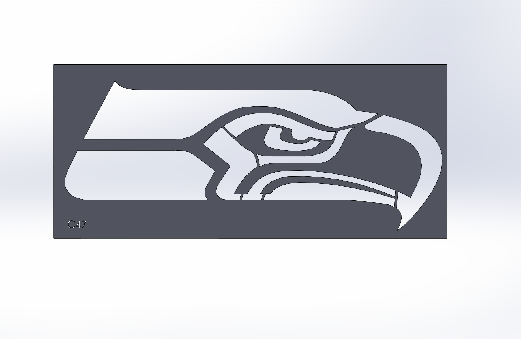 Seahawks stencil