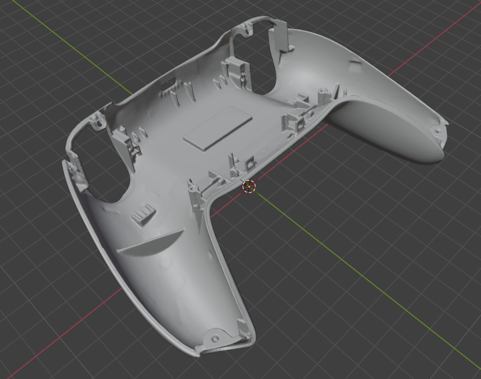 dualsense ps5 back shell/housing 3d scan