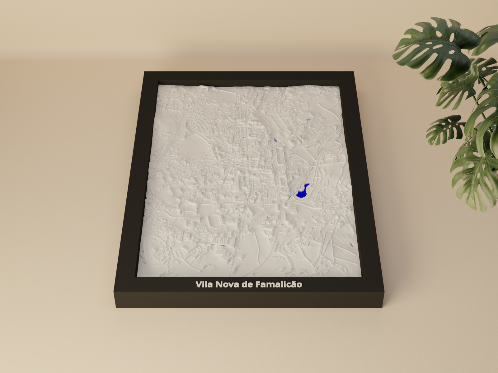 Vila Nova de Famalicão, Portugal - 3D Miniature