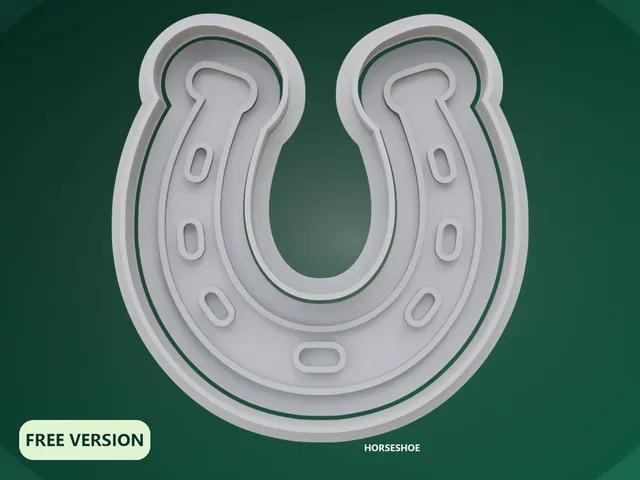 Equestrian Horseshoe Cookie Cutter STL – 3D Print Biscuit Mold Set
