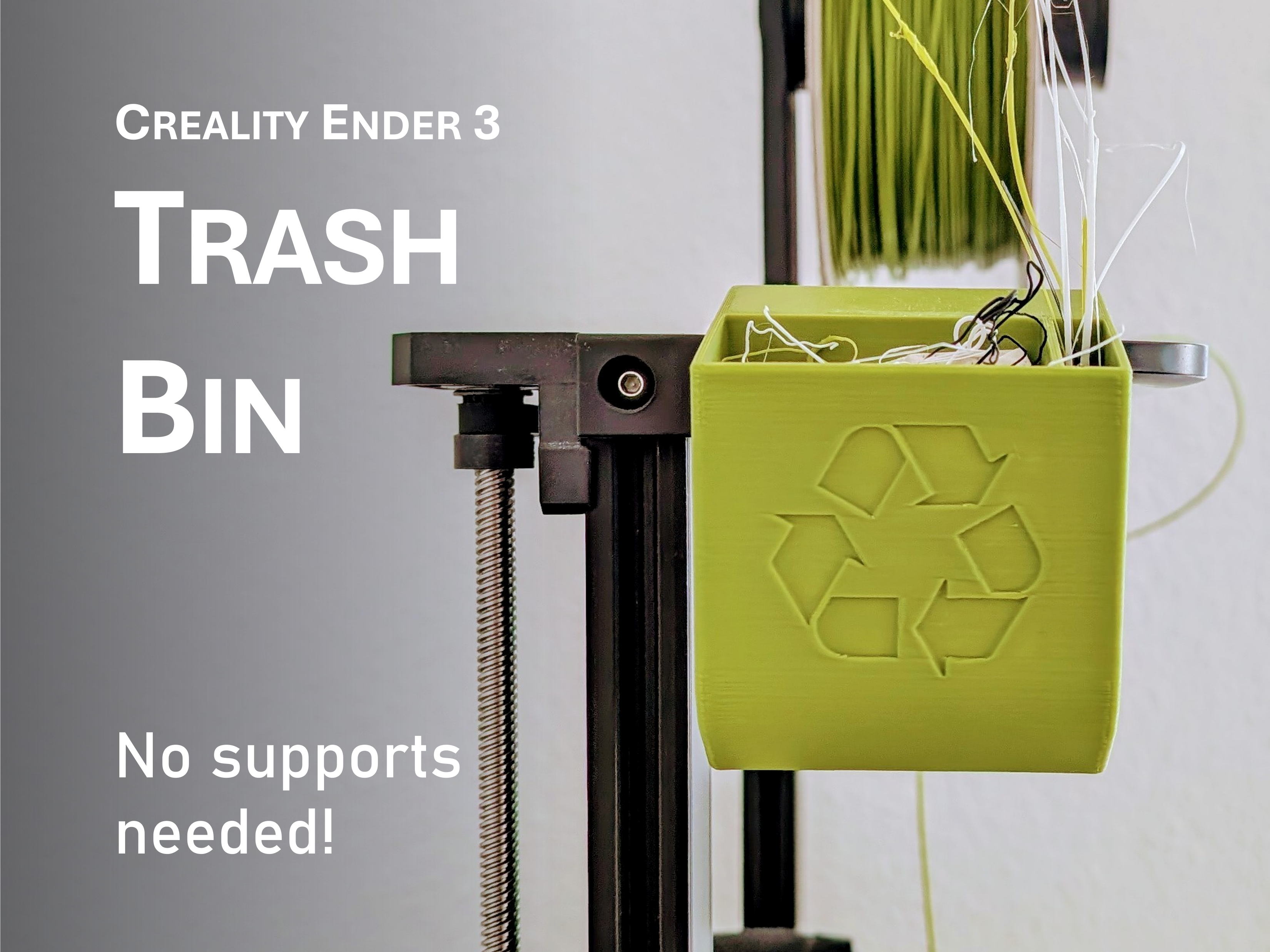 Trash Bin for Creality Ender 3/ Ender 3 S1/ Ender 3 S1 Pro