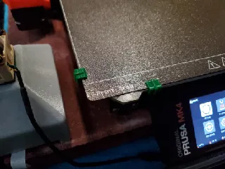 Textured powder coated bed clips.