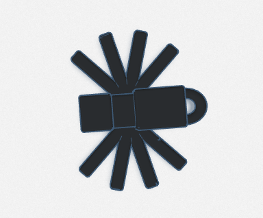 Minecraft Spider Keychain