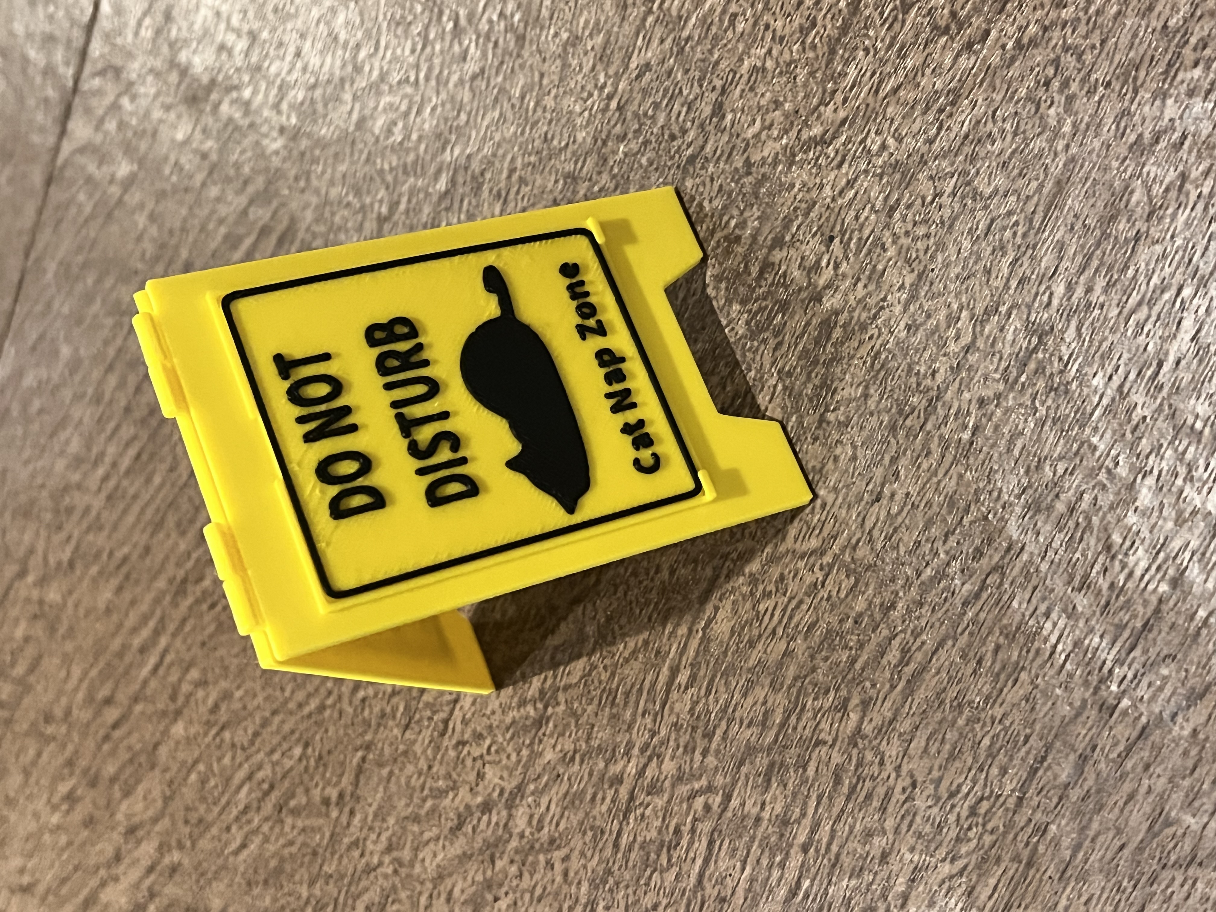Miniatura 2 do modelo 3D Cat Nap Caution Sign
