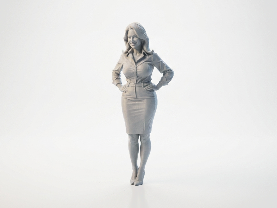 Professional Woman Figurine Female Figure 3D Printable