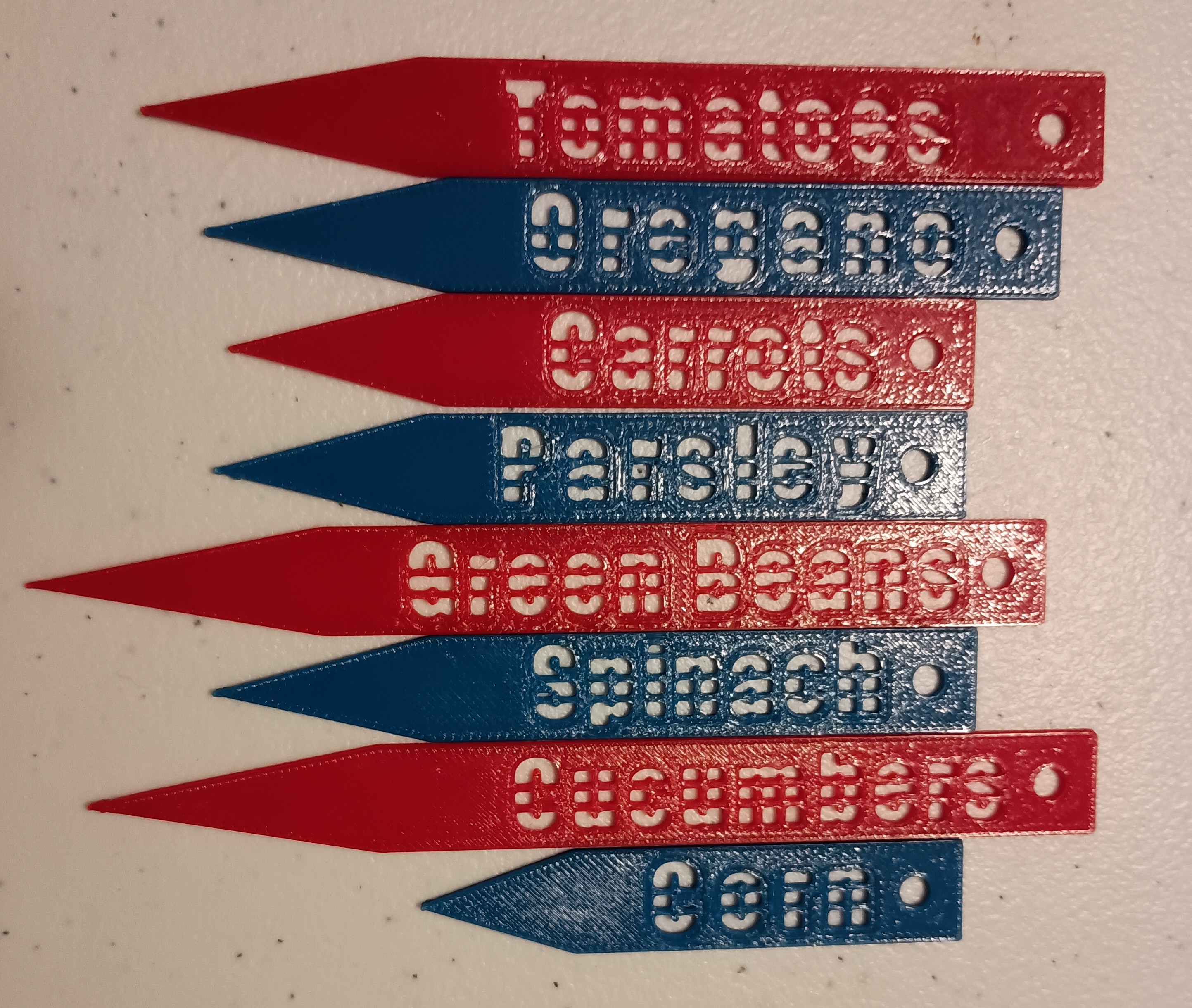 Parametric Garden Plant Label Stake Sign Generator - Lite Edition